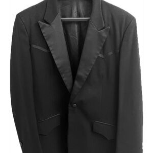 Two Stepping in style! Classic Western Black Tuxedo Blazer